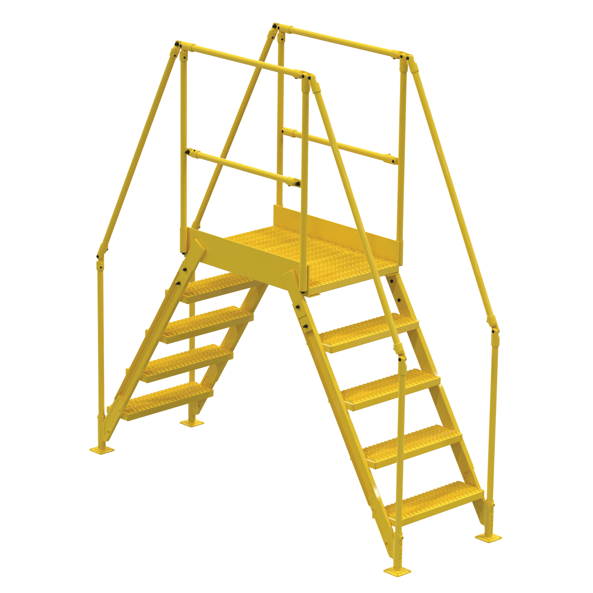 Vestil Crossover Ladder - 5 Steps, 23.5in. x 36in., 48.25in. Clearance Height, 500-Lb. Capacity, Model# COL-5-46-23